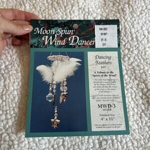 Vintage Moon-Spun Wind Dancers Beaded Dancing Feathers Kit Wind Spirit Craft
